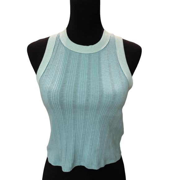 New ~ FRESHMAN - NORDSTROM ~ Blue Crew Neck Tank Top Size Large - Picture 1 of 5